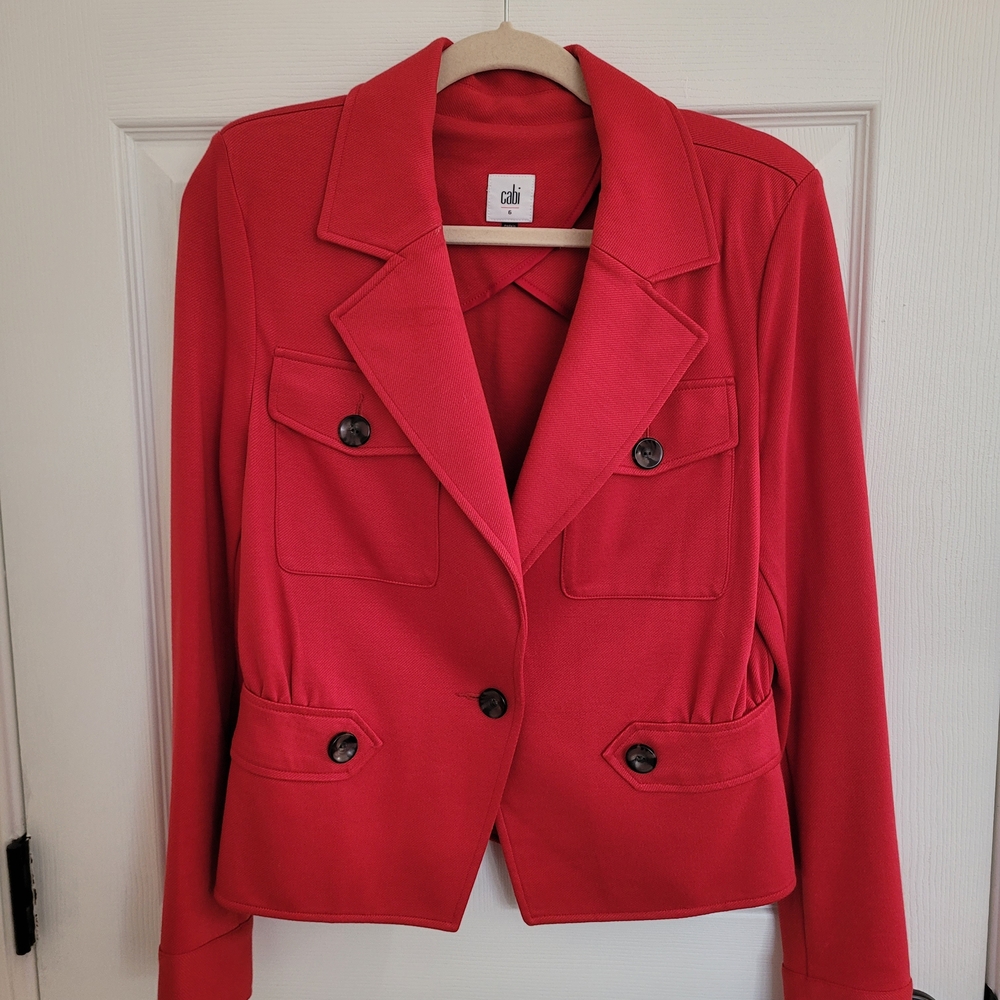 CAbi Red Women's Blazer